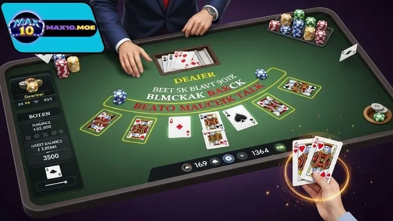 Blackjack Max10 – Chơi bài trí tuệ, thắng lớn cực nhanh 3 Cách chơi Blackjack Max10 dễ hiểu