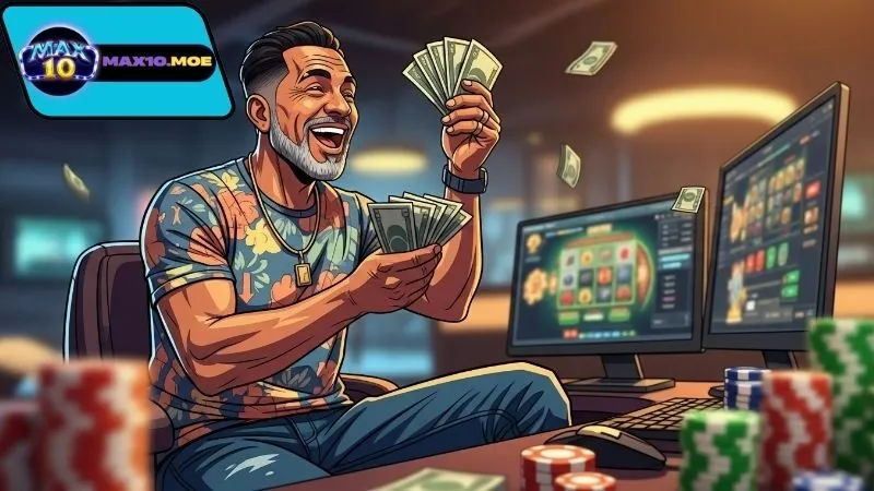 Vòng quay may mắn Max10 – Quay mỗi ngày, nhận quà cực đã 5 huong-dan-rut-tien-max10